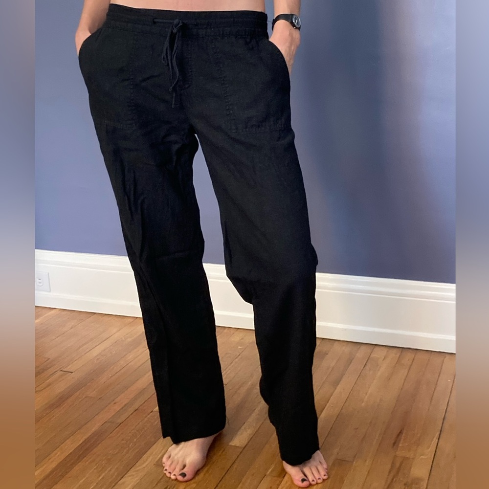 Black Linen Pants